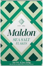Maldon Salt, Sea Salt Flakes, 8.5 oz (240 g), Kosher, Natural, Handcrafted, Gourmet, Pyramid Crystals