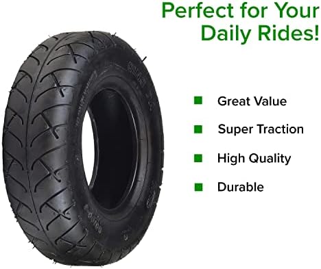 AlveyTech 4.10/3.50-6 (300/70-6 Alternative) Tire for ActiveCare Medical Prowler 3310 & 3410 Scooters - Replacement Scooter Mobility Tire for Afikim Afiscooter C3, C4, S4 (Compatible to LRB402309-05)