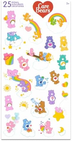 Care Bears Toothbrush Set - Bundle with 6 Toothbrushes Featuring Cheer Bear, Funshine Bear, More Plus Stickers | Care Bears Oral Hygiene Kit for Kids and Toddlers