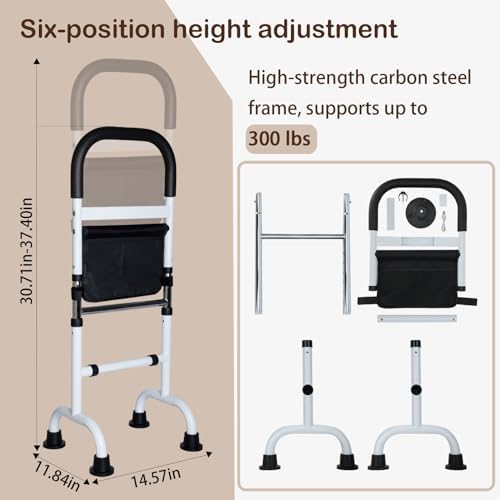 Adjustable Stand Assist Aid for Elderly, Couch Stand Assist with Night Light and Two Sets of Bases, Mobility Aids for Elderly Adults and Others Who Need Extra Help, Can Withstand 300 Pounds