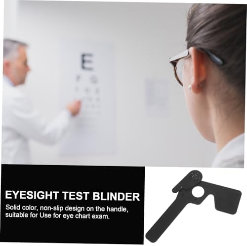 DECHOUS Eye Patch for Testing Professional Blindfold Occluder for Astigmatism Tests Non Slip Handle Design Suitable for Eye Chart Exams Black Eye