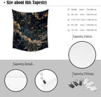 Starry Night Sky Tapestry – Celestial Constellation Clouds Wall Hanging Cosmic Galaxy Aesthetic Vintage Nightscape Tapestry Wall Art 30x40inch