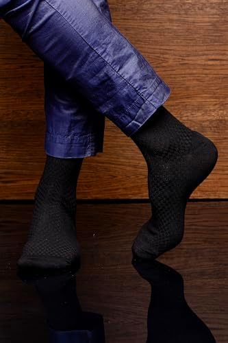 NUDUS UNDERWEAR Men’s Bamboo Rayon Socks 5-Pair Gift Box, Premium Quality