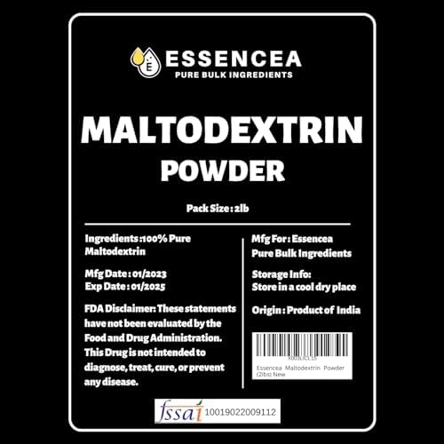 Maltodextrin Powder 5lb Pure Bulk Ingredients | Carbohydrate Powder - Carb Powder - Workout Powder Bulk Bag (80 Ounces) [Packaging May Vary]