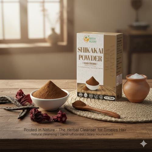Herbs Botanica Shikakai Powder 5.3 oz (150g) Pure Acacia Concinna Fruit Powder – Natural Hair Cleanser & Conditioner – Raw Botanical Shampoo Alternative – Vegan, Non-GMO, Sulfate-Free