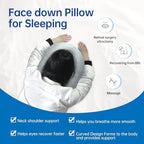 Face Down Pillow After Eye Surgery - BBL Pillow After Surgery for Sleeping - Prone Face Down Massage Pillows Headrest for Bed - Retinal Vitrectomy Recovery Equipment, Grey