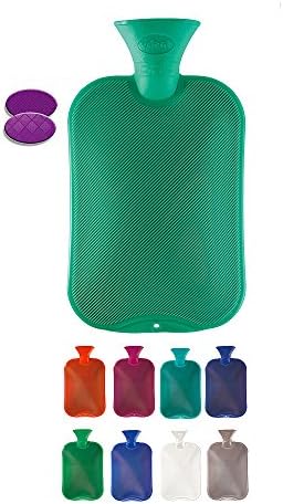 Fashy Hot Water Bottle Classic Assorted Colors - Made in Germany