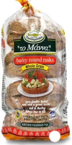 To Manna Barley Round Rusks, Whole Grain, 600g, Double Baked Low Fat