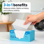 Amazon Basics Dryer Sheets, Clean Linen Scent, Laundry Fabric Softener, 160 Sheets