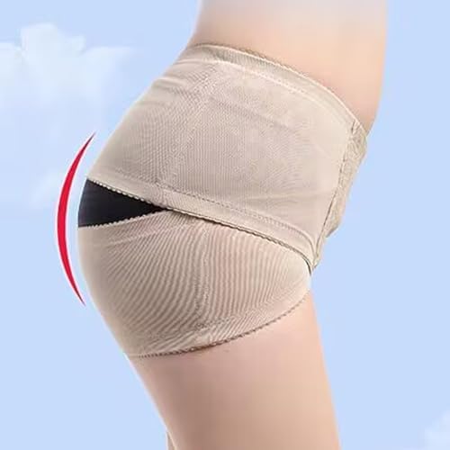 Hip-Up Pelvis Correction Belt for Women Lower Back Sciatica Belt Lace Pelvic Recovery Compression Body Shaper Postpartum Recovery Belly Weight Loss(Black,Medium)