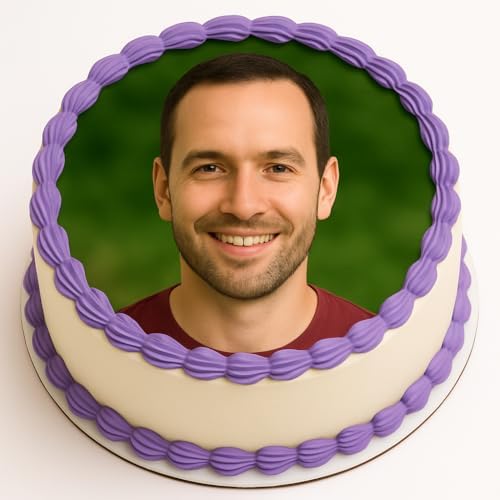 Custom Edible Photo Cake Topper (Round – 7.5”) DAD