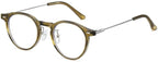Vintage Round Reading Glasses Anti Eye Strain Computer Readers Anti Blue Light Flat Light Mirror Presbyopic Glasses