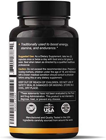 Natgrown Organic Maca Root Powder Capsules - Black, Red & Yellow - 1500 mg per Serving - Gelatinized Peruvian Maca Supplement - Non-GMO, Gluten-Free, Vegan - (120 Count)