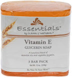 Clearly Natural Glycerine Bar Soap, Vitamin E, 3 Count