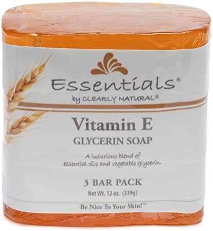 Clearly Natural Glycerine Bar Soap, Vitamin E, 3 Count