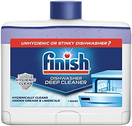 Finish Dual Action Dishwasher Cleaner: Fight Grease & Limescale, Fresh 8.45 oz.(Pack of 4)