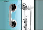 Suction Grab Bar, Portable Suction Handle Bar Suction Grip Bar for Window Door Drawer Cabinet Mini Fridge Grab Puller (Silver)