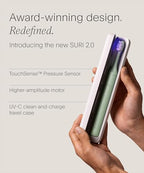 SURI 2.0 New Sonic Electric Toothbrush with Pressure Sensor & UV-Cleaning Travel Case | 1 Month+ Battery | Electric Toothbrush for Adults | Travel Toothbrushes | Tooth Brush | Green
