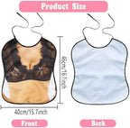 Funny Adult Bibs for Women Washable Waterproof Adult Bibs for Eating Clothing Protector Novelty Bib for Party Gifts