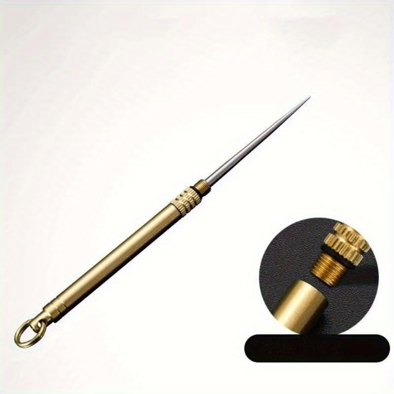 3Pcs Portable Multifunctional Toothpick Bottle Titanium Outdoor Fruit Fork Camping Tool Toothpick Rack