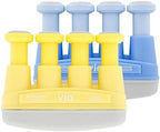 Prohands VIA Hand Exerciser, Finger Exerciser (Hand Grip Strengthener), Spring-Loaded, Finger-Piston System, Isolate and Exercise Each Finger, (6 lb Medium Tension, Blue-Via Music)
