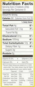 NAIRNS Oats & Stem Ginger Biscuit Cookies, 5.64 OZ
