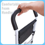 Walking Cane, Body Recovery Aid Tool (5.2lb), Enhanced Stability and Anti-Slip, Up to 300lb, Height Adjustable 28.3-36.2in, Suitable for Elderly Handicap or Pregnant Women, etc