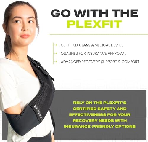 Athletic Arm Sling Class A Medical Device - Shoulder Sling Immobilizer for Injury Support - For Elbow & Wrist Too - Men & Women (X-Large Right, Black)