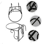 BESPORTBLE 2Pcs Pot Hanging Stand Railing Planter Baskets for Outdoor Use Hanging Plant Rack for Flowers and Greenery for Balcony Patio and Garden Decor