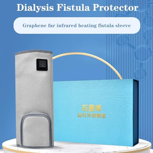 KEhtu Dialysis Hot Compress Care Cover, Dialysis Product Protector, Intelligent Temperature Control, Even Heating, 3-Level Adjustment, Relieve Pain