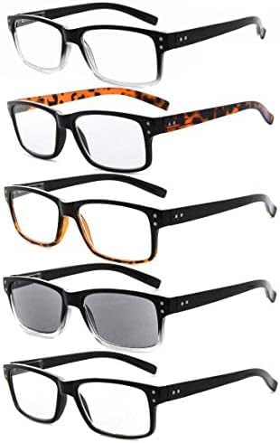 Eyekepper Save 10% on Bundled 5 Pack Classic Reading Glasses for Men and 4 Pack Two-tone Readers +2.00