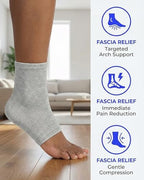 2 Pairs Bamboo Foot Sleeves Compress Ankle Socks 2026 New Keep Warm Toeless Soft Feet Calf Cold Protection Walking Boot Hose Sleeping Women Men(L)