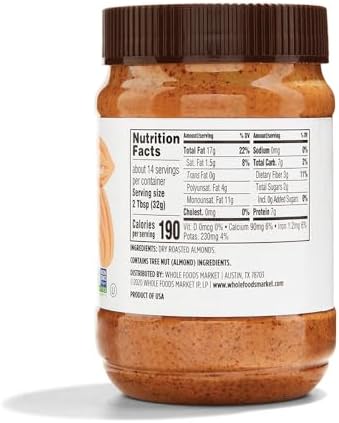 365 by Whole Foods Market, Creamy Almond Butter, 16 Ounce