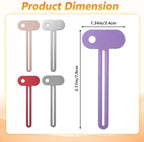 Sibba 5 PCS Toothpaste Squeezer Dispenser Metal Tube Squeezer Key, Stainless Steel Toothpaste Roller Tube Wringer Squeezers for Watercolor Oil Color Paint, Cream, Hair Dye, Cosmetic, Hand Cream Tubes