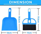 Mini Broom and Dustpan Set - Compact Cleaning Kit for Home, Car, Camping, Small Spaces, Pet Cleanup, and Travel - Durable Small Broom and Dustpan Set Mini - Rose Pink Broom