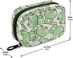 Pill Case 7 Day Pill Organizer Cute Frog Animal Travel Pill Case Portable Weekly Pill Box Bag Container Vitamin Supplement Holder with Zipper for Family Business