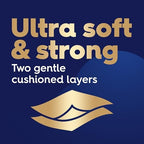 White Cloud Ultra Soft & Strong Toilet Paper, 4 packs of 6 Mega Rolls = 96 Regular Rolls