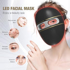 Pro-Grade FSA LED Light Therapy Facial Mask-Red & Blue Light Anti Aging for Face-HSA Salon Treatment for Acne, Wrinkles & Redness at Home