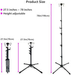 Four-Leg Portable IV Pole for Travel, Adjustable IV Poles Bag Stand Feeding Tube Holder Stand, for Pediatric Nursing Clinic HomeCare or Traveling