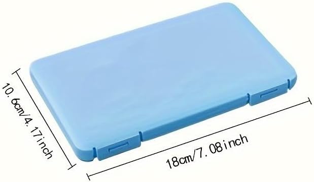 2PCS Portable Face Mask Storage Box White Multi-Compartment Transparent Plastic Dust-Proof Organizer Travel Home Office Foldable Convenient Mask Holder