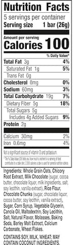 Nature Valley Peanut-Free Chewy Granola Bars, Double Chocolate, Made in a Peanut Free Facility, 5 Bars, 4.6 oz