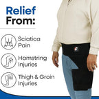 Plus Size Hip Brace Thigh Compression Sleeve | Sciatica Pain Relief Device Brace | Hamstring & Groin Compression Sleeve Wrap | Sciatic Nerve Relief | Hip Support Braces for Women & Men | X-LG / RIGHT