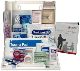 First Aid Only 223-U OSHA-Compliant First Aid Kit, All-Purpose 25-Person Emergency First Aid Kit for Business, Worksite, Home, and Vehicle, 106 Pieces