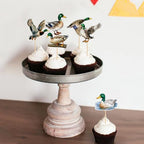 24Pcs Duck Hunting Cupcake Toppers Mallard Cupcake Picks for Duck Baby Shower Marllad Boys Girls Birthday Cupcake Decorations Wild Duck Hunting Animal Party Decorations