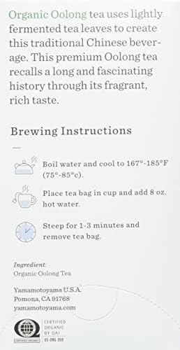 Yamamotoyama Organic Oolong Tea Bag 18 ct (Pack of 6)