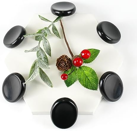 Black Obsidian Crystal Rock Worry Stones for Kids, Oval Palm Stone, Thumb Stone, Crystals and Healing Stones Quartz Bulk for Wicca, Reiki, Healing Energy, Chakra Stones, Witchcraft Supplies(1PCS