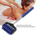 ZJchao Back Scratchers, Telescopic Massager Back Muscle Roller Adjustable Back Head Arm Scratch Roller for Muscle Relax Portable Extended Scraper Telescoping for Men Women(Navy Blue)