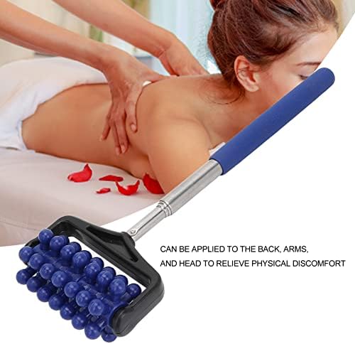 ZJchao Back Scratchers, Telescopic Massager Back Muscle Roller Adjustable Back Head Arm Scratch Roller for Muscle Relax Portable Extended Scraper Telescoping for Men Women(Navy Blue)