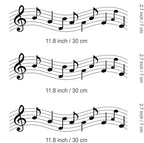 3 pcs Music Cake Strips Edible birthday cake strips, cake side borders, Icing Sheets 2.7X11.8