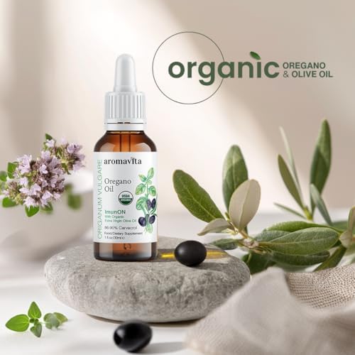 ImunON Oregano Oil Liquid (86–90% Carvacrol) – High Potency Greek Organic Oregano Oil Drops – Supports Immune & Digestive Health – Pure Oil Blend, Lab Tested – 1fl.oz